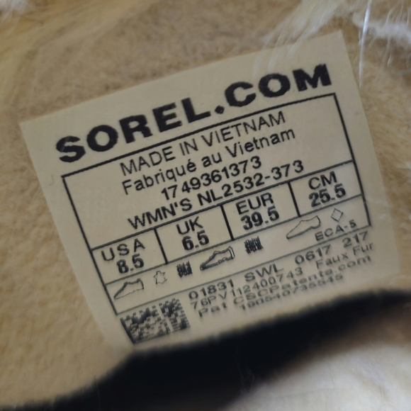 Sorel Tivoli Inner Fleece Lace Up Snow Boots 24Cm Beige Size 8.5 - Picture 14 of 14
